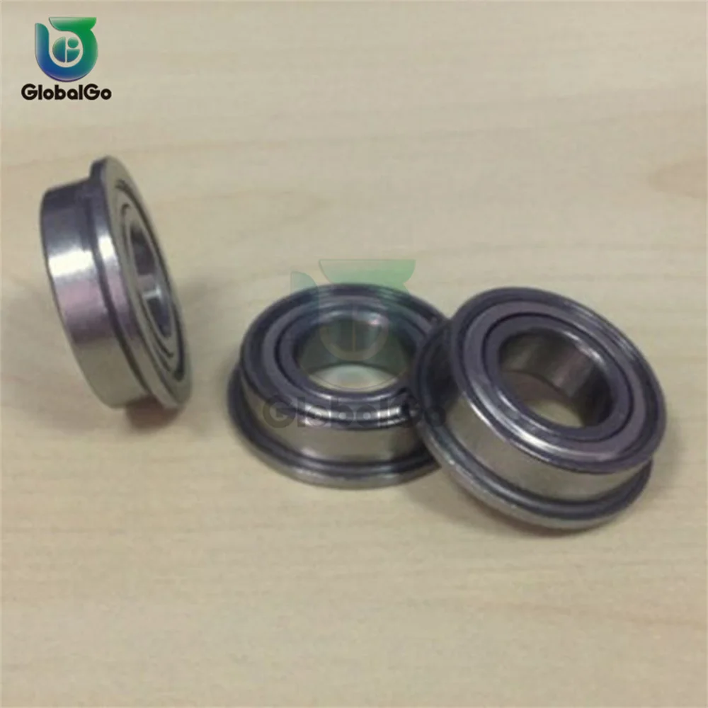 10pcs MF63ZZ Mini cuscinetto a sfere flangiato a doppia schermatura in metallo 3mm/6mm/2.5mm albero radiale utilizzato nell'elicottero dell'automobile