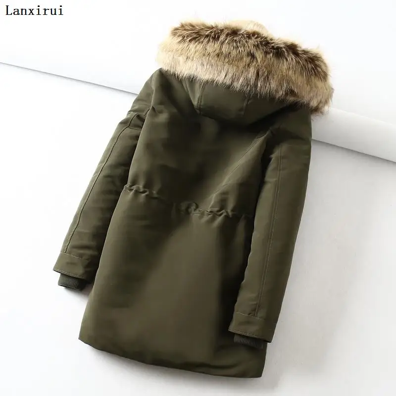 Winter Jacket Women With Large Fur Hooded New Female Long Winter Coat Parkas With Fur Lining Thick Warm Snow Wear