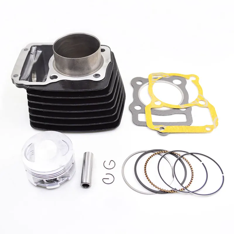 Black Motorcycle Cylinder Kit STD 56.5mm Big Bore 62mm for KEEWAY SUPERLIGHT 125 125cc 150cc