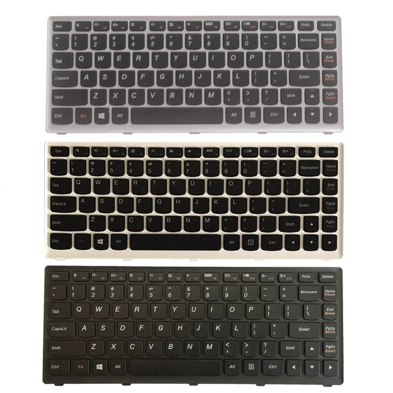 NOVO Para Lenovo Ideapad S300 S400 S405 S400T S400u M30-70 25208654 25208594   Teclado de laptop dos EUA