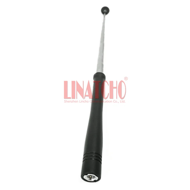 Antenne télescopique universelle noire VHF 150MHz Walperforated Talkie, radio bidirectionnelle SMA mâle, 44cm