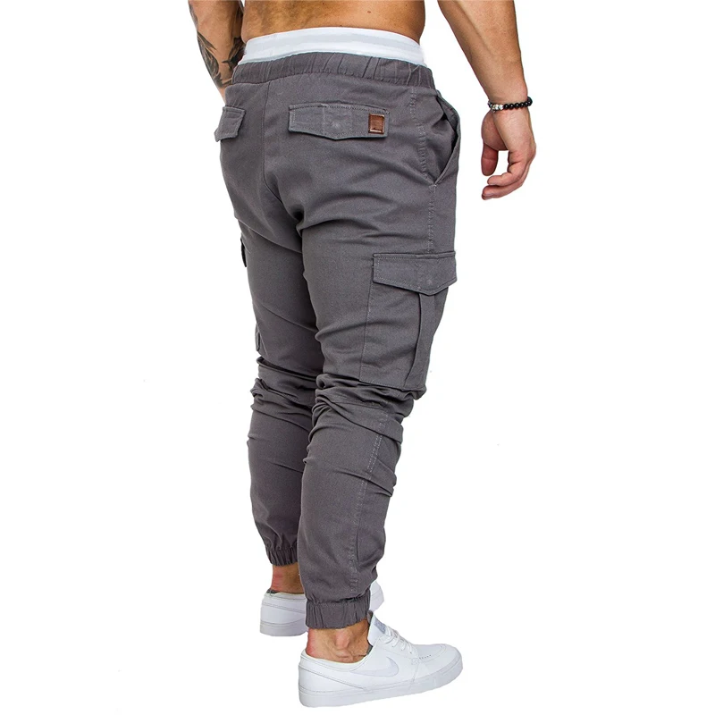 Hip Hop Mens Sport Joggers Jogging Fitness Pant Fashion Trousers Sweatpants Elastic Cuff Long Pants