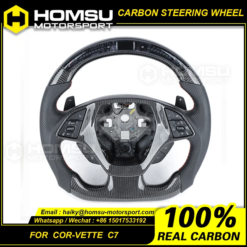 Carbon Fiber Custom Steering Wheel For chevrolet corvette C7 CZ06 CZ07 Carbon Fiber Custom Steering Wheel