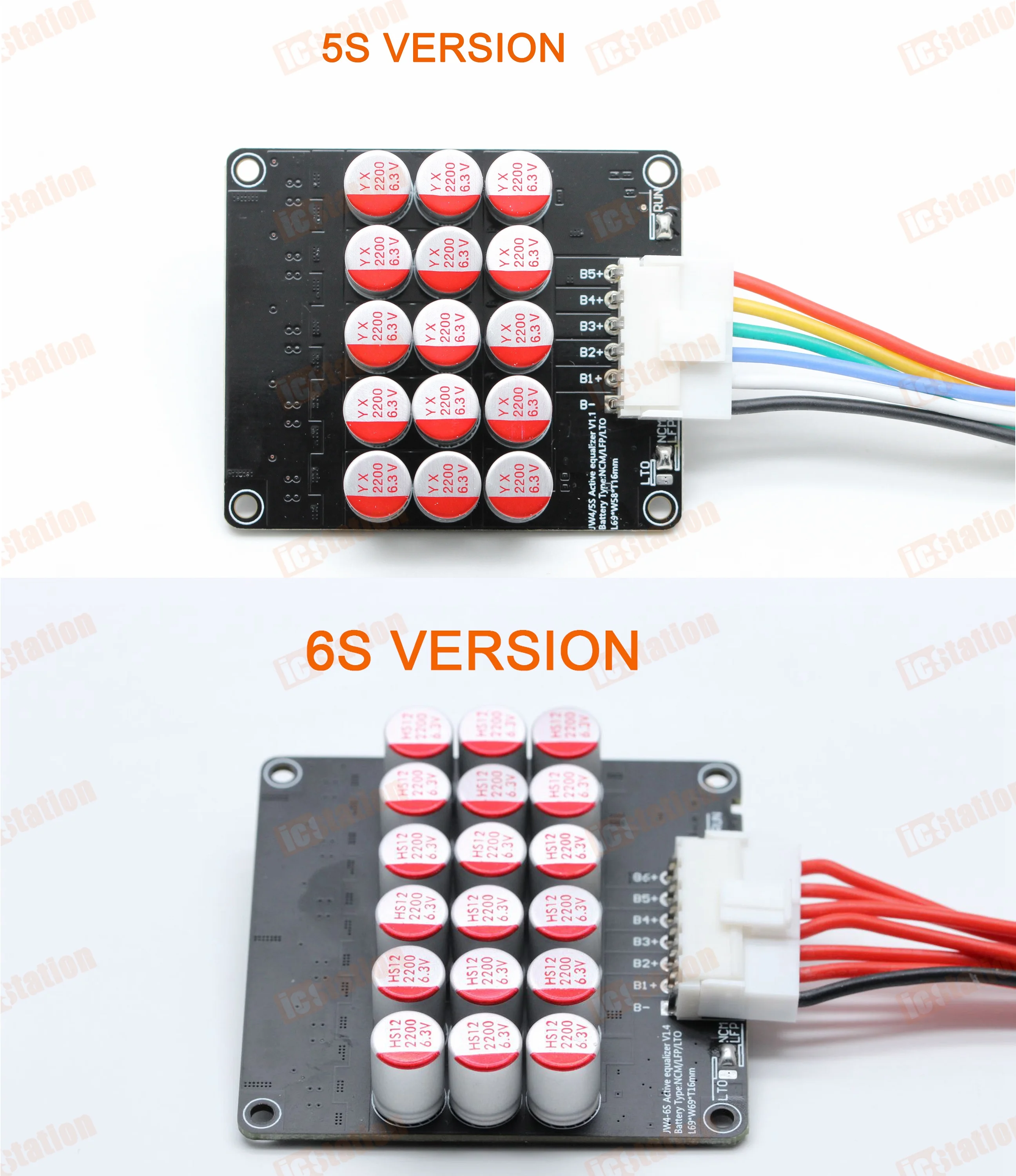 Активный Балансирующий эквалайзер для литий-ионных, литий-железо-фосфатных аккумуляторов 1 А, 3 А, 6 А