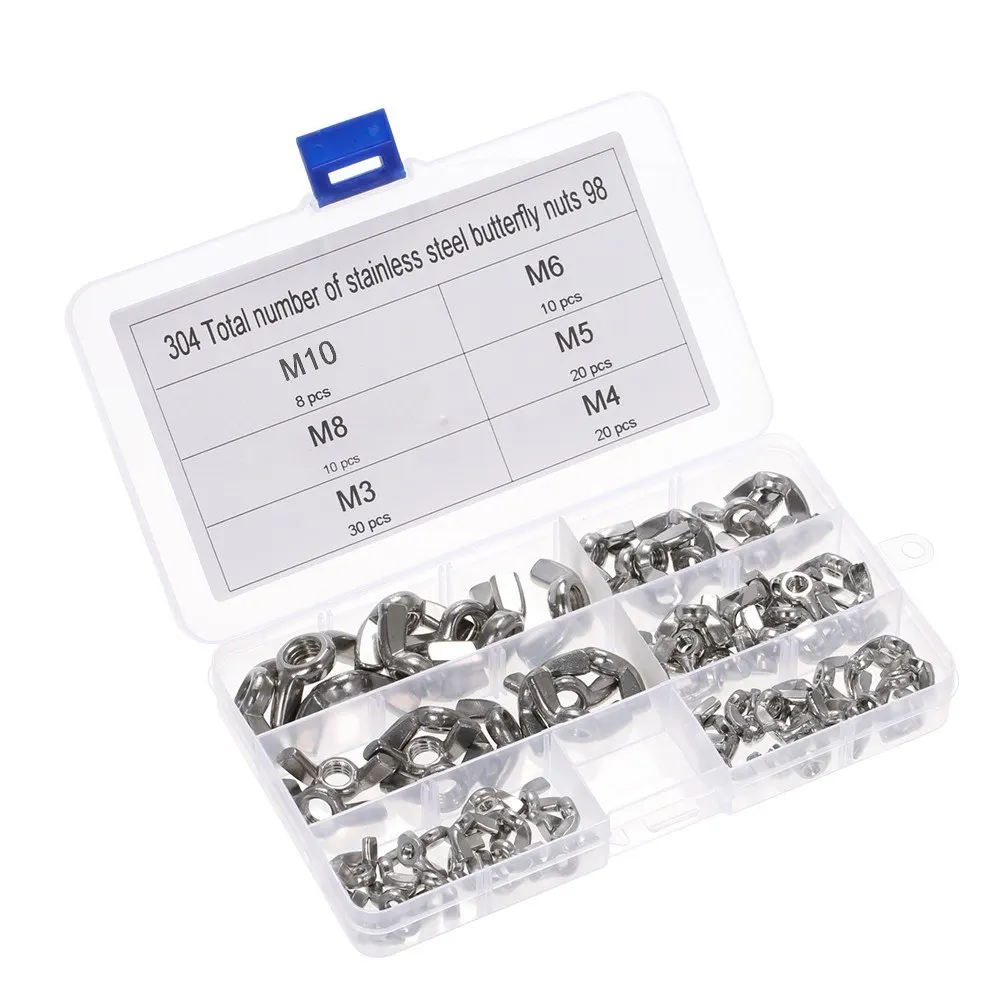 DIN315 M-3/M-4/M5/M6/M-8/M-10 304 Stainless Steel Cap Nut Set Hexagon Nuts