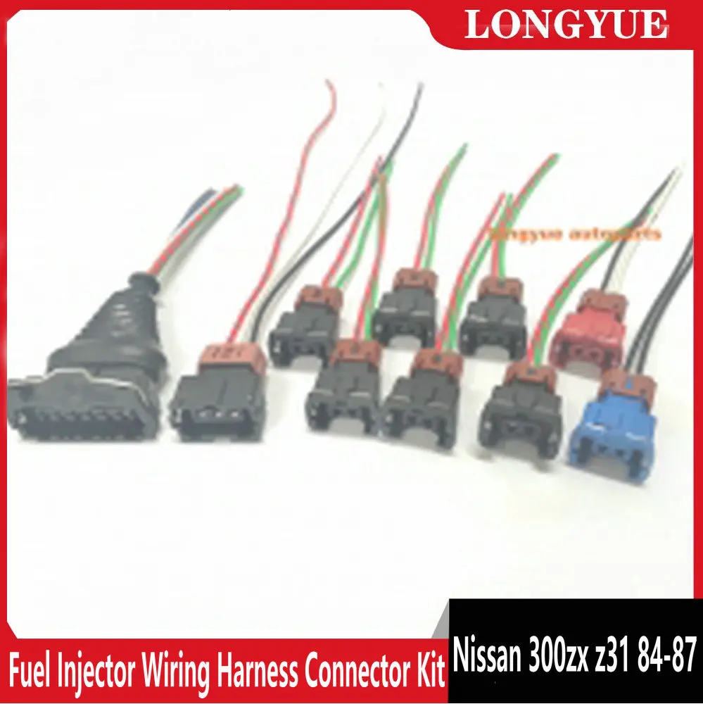 

Longyue Fuel Injector MAF TPS Wiring Harness Connector Kit for Nissan 300zx z31 84-87