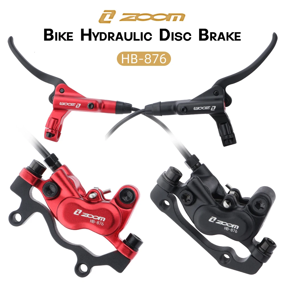 

Mountain Bike Hydraulic Disc Brake 800/1400mm ZOOM HB-876 4-Piston Front Rear Alloy MTB Bicycle Oil Disk Brake Calipers