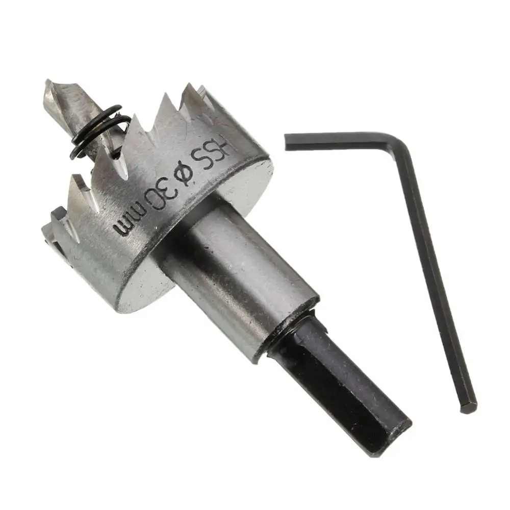 Titanium Coated 5PCs 16-30mm HSS Drill Bit Hole Saw Stainless Steel Metal Alloy