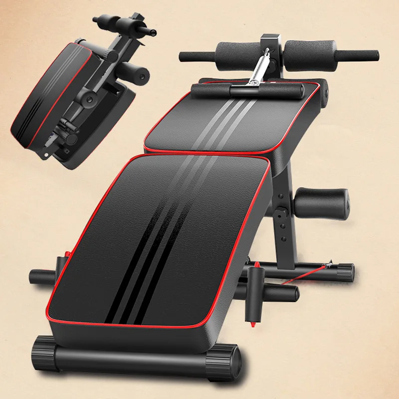 Folding Supine Board Multi-Function Abdominal Board and Belly Holding Sports AIDS Sit-up Home Fitness Equipment