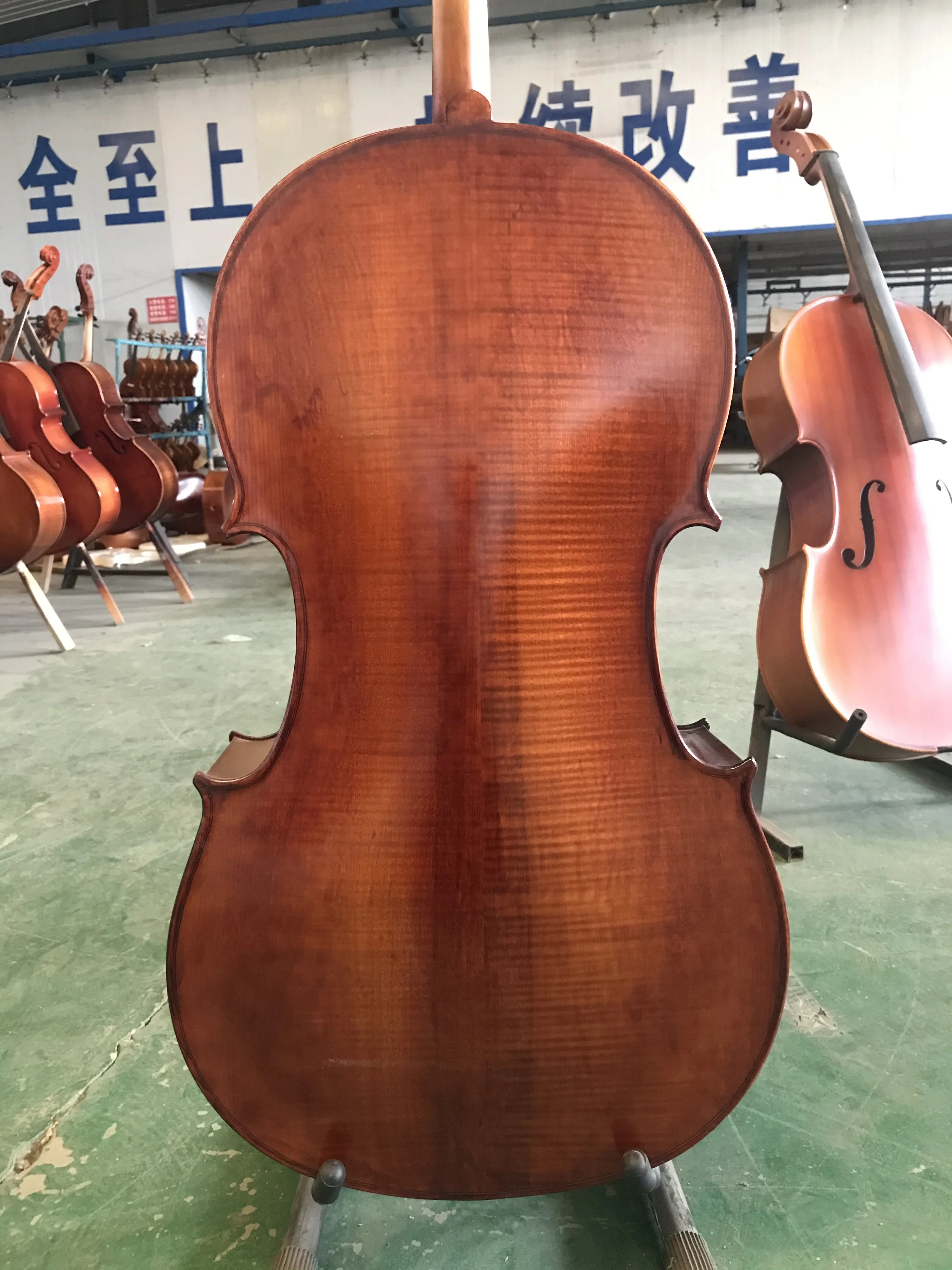 All European Wood Cello, Top Oil Varnish, Old Spruce, Maple, 100% Handmade, Super Value, High Grade, All European, 60 Yards