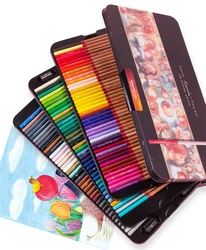 Marco Renoir 120 Colors Professional Oil Color Pencil 12/24/48/72/100/120 Art Set Drawing Sketch Colour Colored Pencils