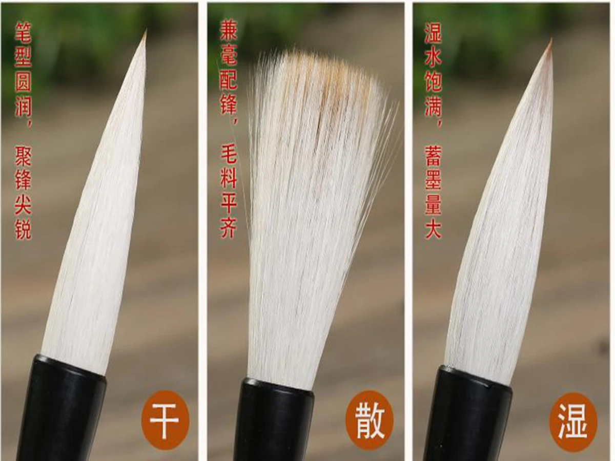 1pc Chinese Water Ink Big Calligraphy Yan zhengqing Style Cursive Regular Running Script Couplet Brush Lugongshuhun