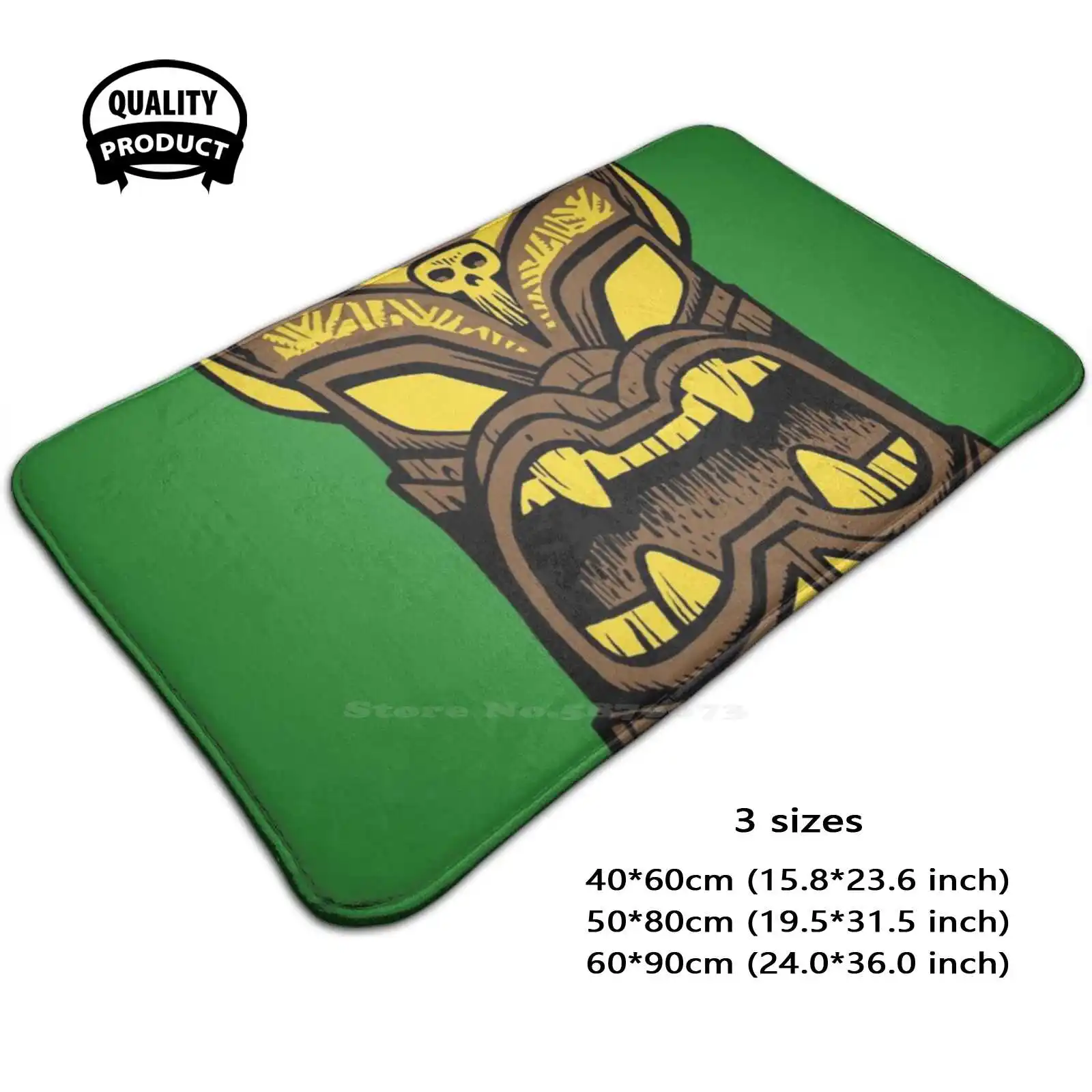 Tiki Cat Soft Cushion Home Carpet Door Mat Car Rug Venite A Visitare Il Mio Negozio Figura Di Un Totem Avuaiano