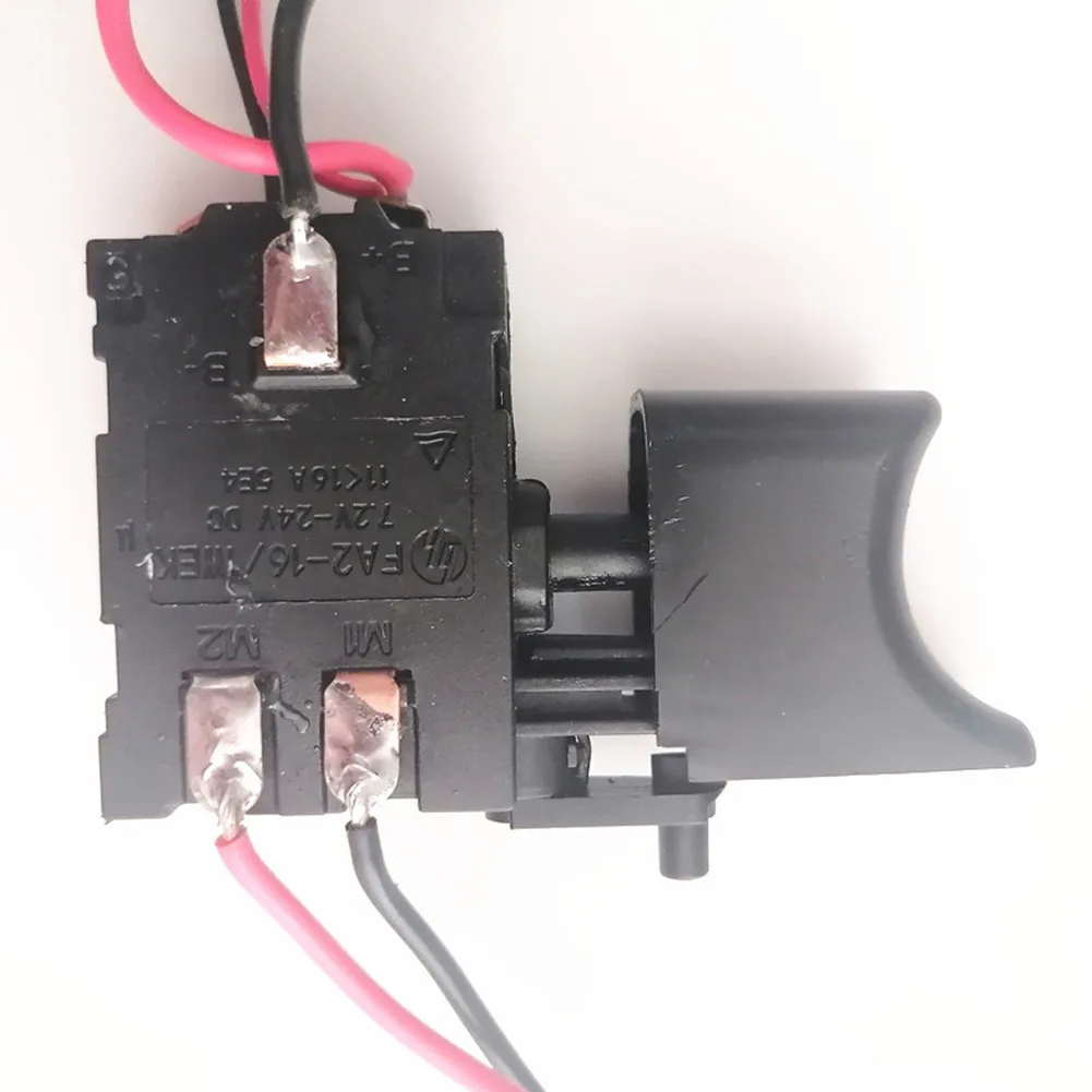 DC 21V-25V 16A interruttore a grilletto per trapano elettrico antipolvere controllo elettronico della velocità pulsante Controller Accs parte