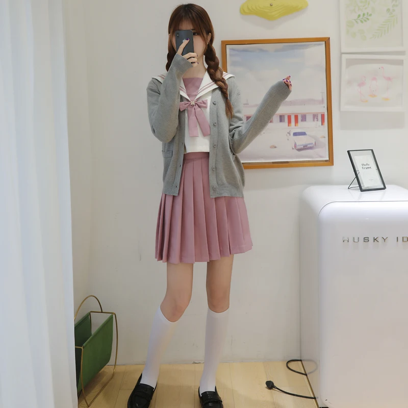 Japanese Sailor Suit Orthodox Soft Girl JK Uniform Skirt Cosplay Student Suit Anime Schoolgirl School Uniform Movie Characters