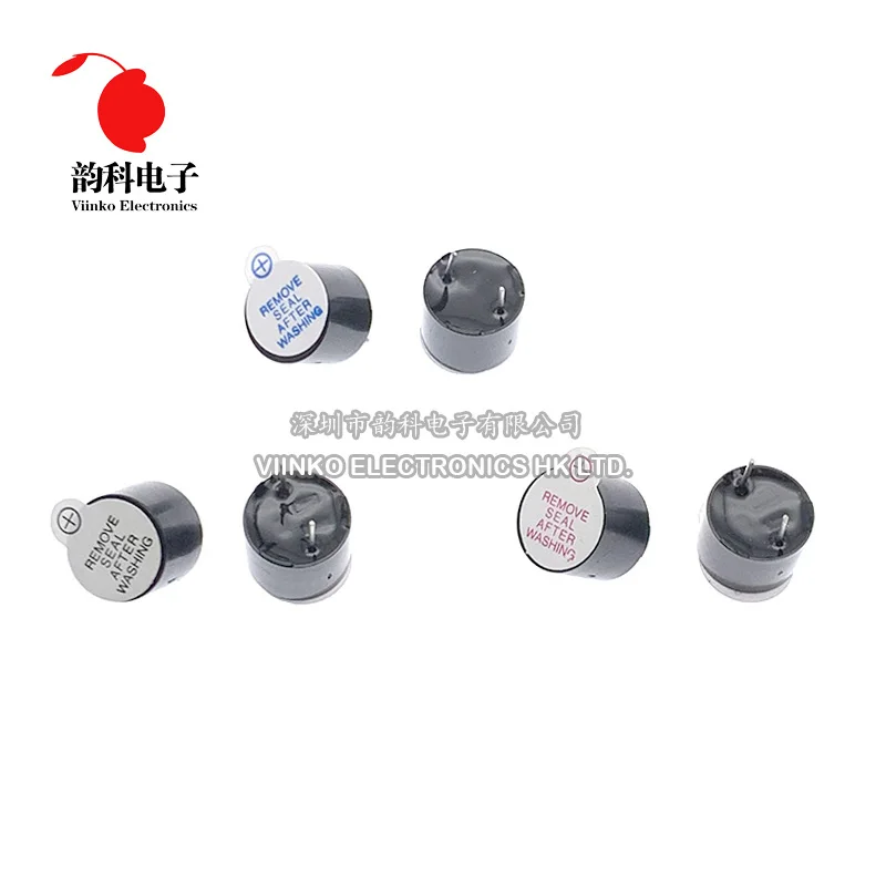 10pcs 3v 5v 12v Active Buzzer Magnetic Long Continous Beep Tone 12*9.5mm Integrated