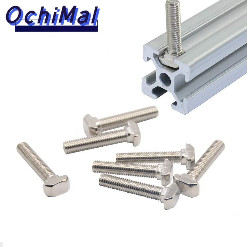 

CNC 3D Printer Parts 2020 type T screw T bolt Screw for European Standard Anodized 2020 Linear Rail Aluminum Profile