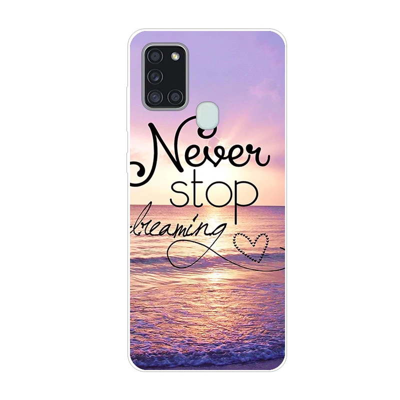 B Case For Samsung A21S Case Phone Cover Silicone Soft TPU Back Cover for Samsung Galaxy A21S Case A 21S A21 S Coque Bumper