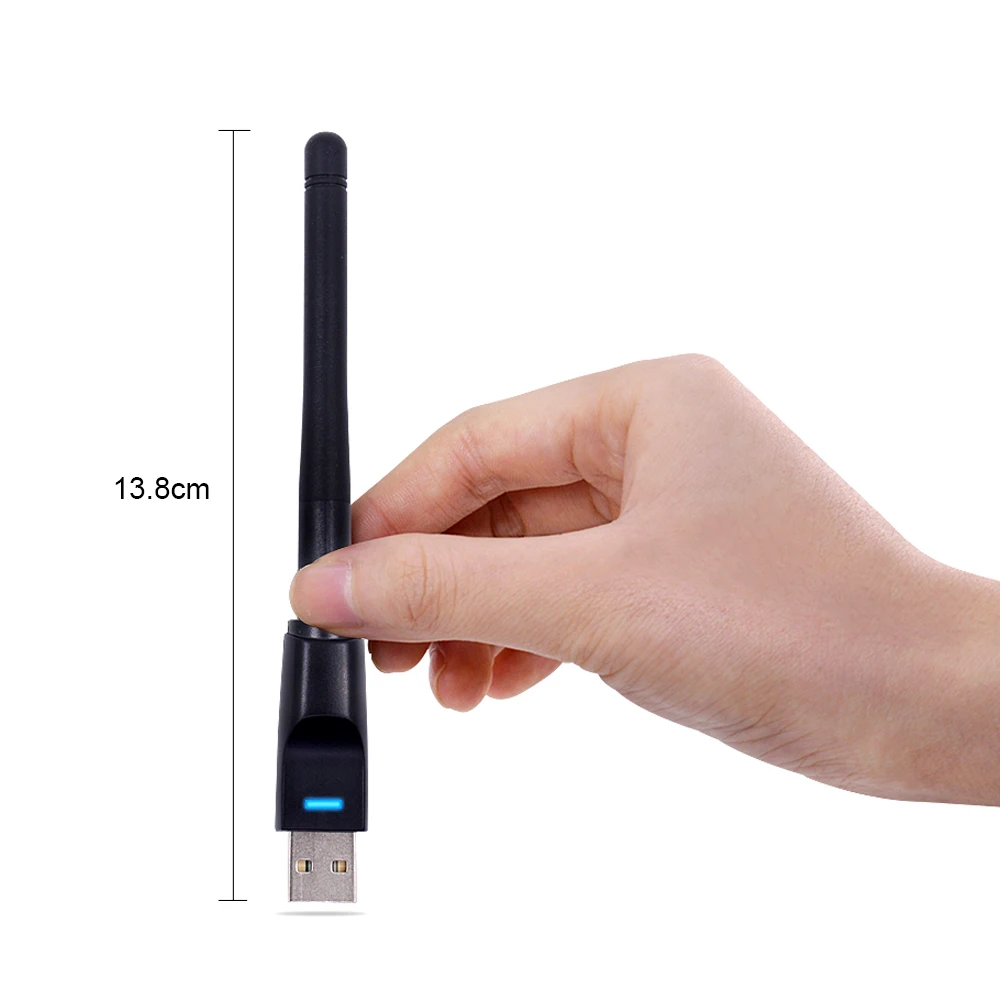 CHIPAL10PCS 150Mbps MT7601 Wireless Network Card Mini USB WiFi Adapter LAN Wi-Fi Receiver Dongle Antenna 802.11 b/g/n for PC