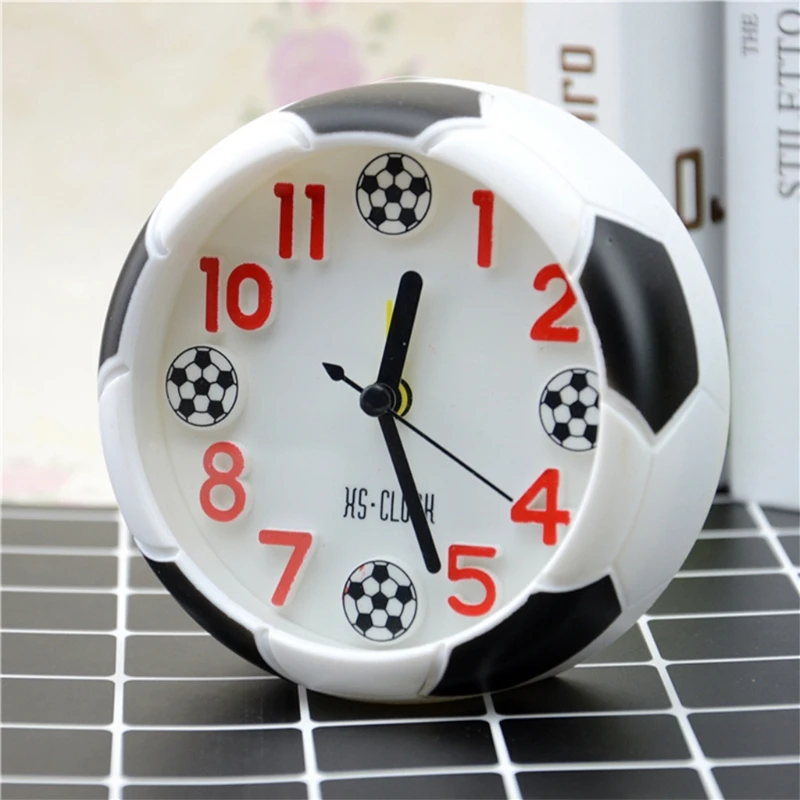 Creative Football Alarm Clock Desktop Alarm Clock Student Desktop Alarm Clock Round Alarm Clock Table Clock Digital Poin