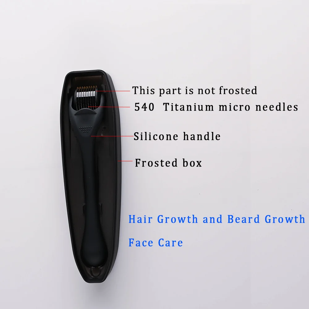 DRS 540 Beard Derma Roller Titanium For Hair Growth Mesoroller dermaroller For Face Machine Skin Care mesoscooter for face mts