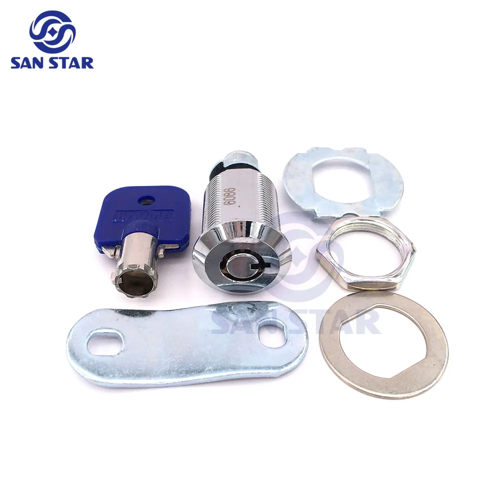 100PCS 25mm Zinc Alloy Cam Lock For Arcade Game Cabinet Claw Cocktail Machine Vending Machine Door with Same Keys Lock