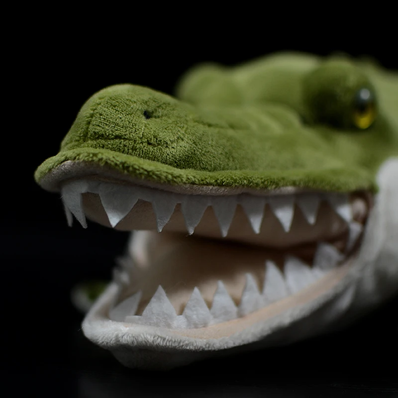 50cm Nette Crocodile Weiche Plüsch Spielzeug Simulation Grün Alligator Echt Leben Puppe Crocodylus siamensis Tier Modell Für Kinder Geschenk