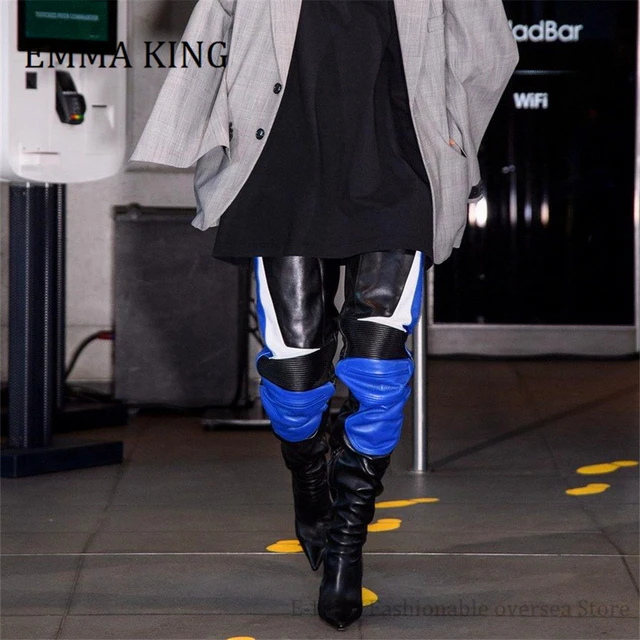 Unisex thigh high boots top