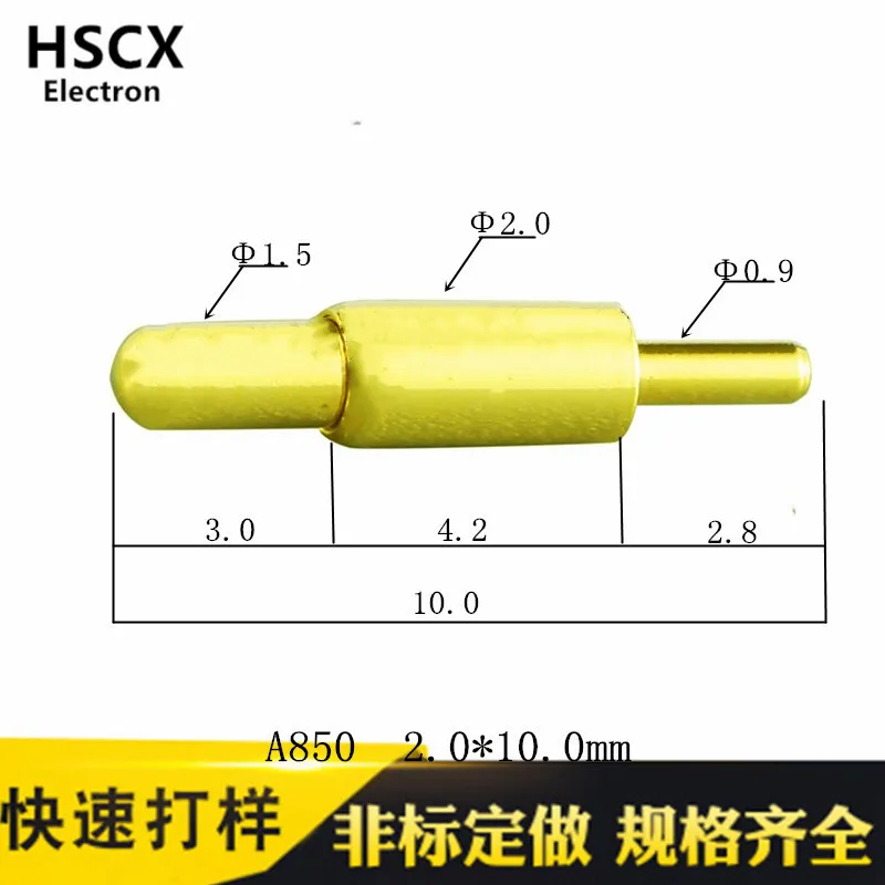 Pogo Pin Connector Spring Thimble High Current Spring Probe PCB Probe Antenna Thimble Mold A850