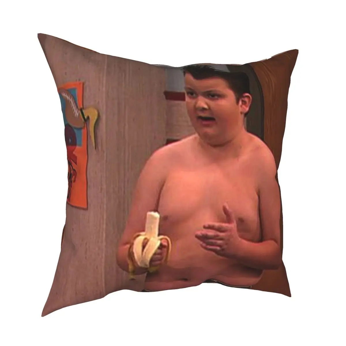 Gibby From ICarly Square Pillowcase Pattern Zipper Decorative Throw Pillow Case for Sofa Seater Cushion Cover Wholesale 45x45