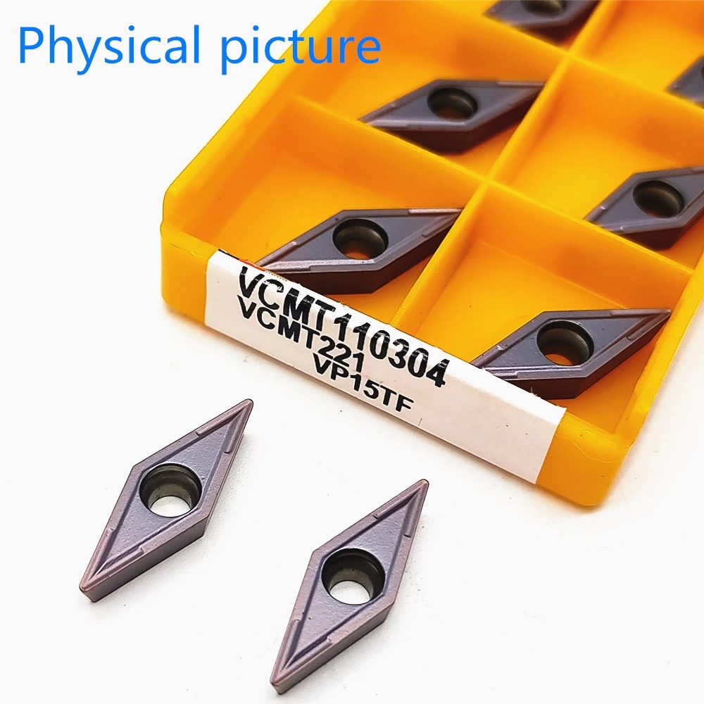 VCMT110304 VP15TF UE6020 US735 Carbide Insert Steel Processing VCMT 110304 Internal Turning Insert Tungsten Carbide