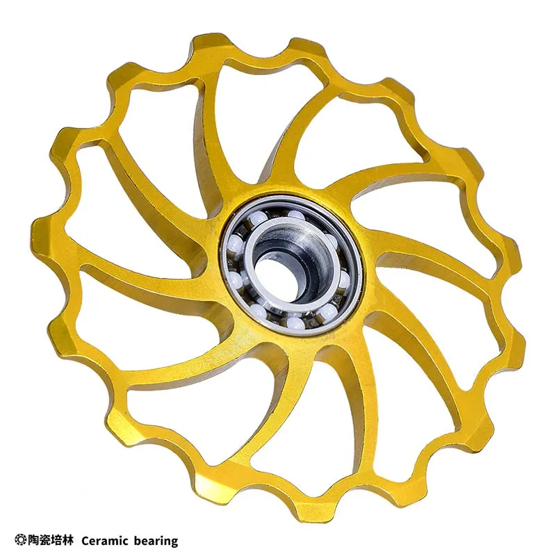 2021 New Bicycle Ceramics Rear Derailleur 14T 15T 16T 17T 18T Jockey Wheel Road MTB Guide Bike Ceramics Bearing Bicycle Parts