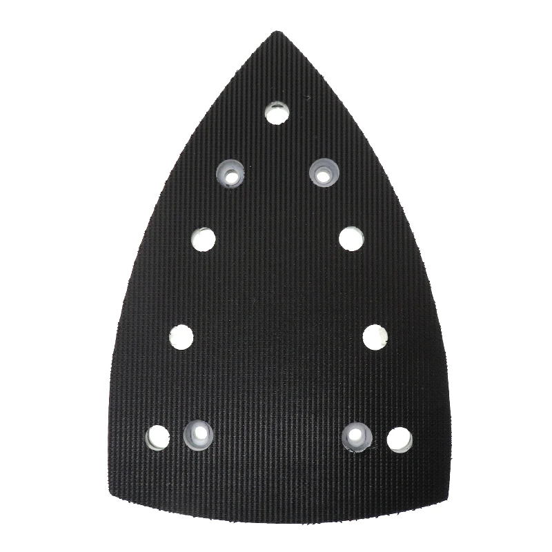 Tampone abrasivo triangolare con gancio e anello 148X98mm Piastra di ricambio con 11 fori per Festool DTS 400 REQ Lucidatura e levigatura del legno metallico