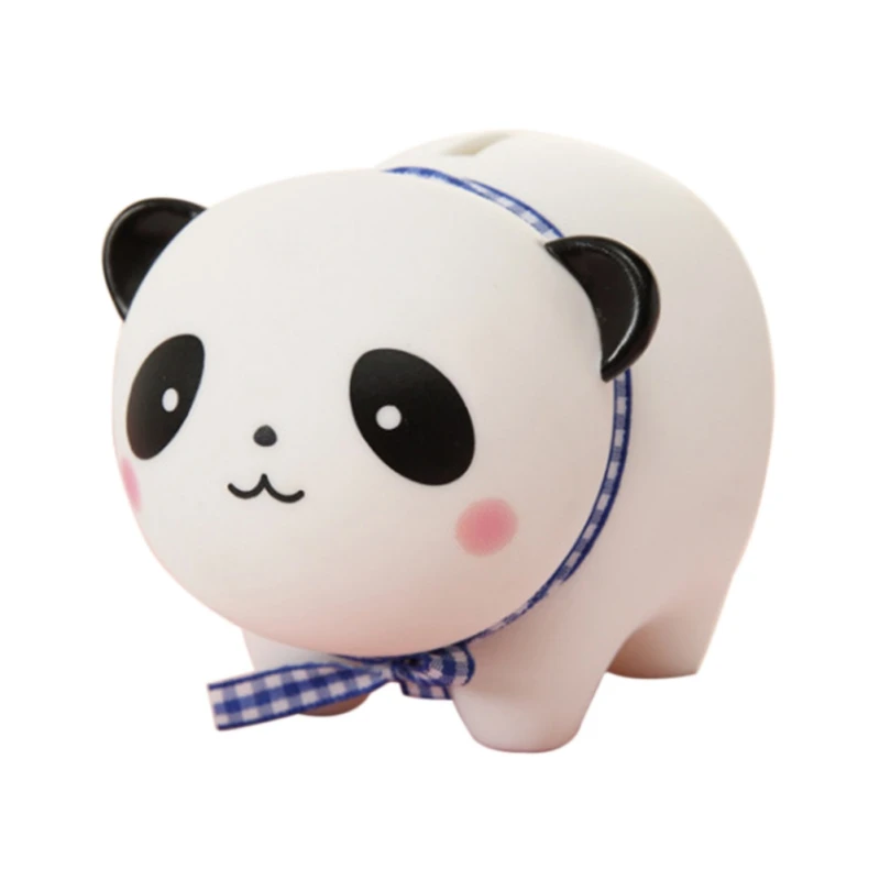 

Ins Cute Cartoon Animal Money Box Vinyl PVC Piggy Bank Portable Panda Bear Rabbit Piggy Bank For Children Toys