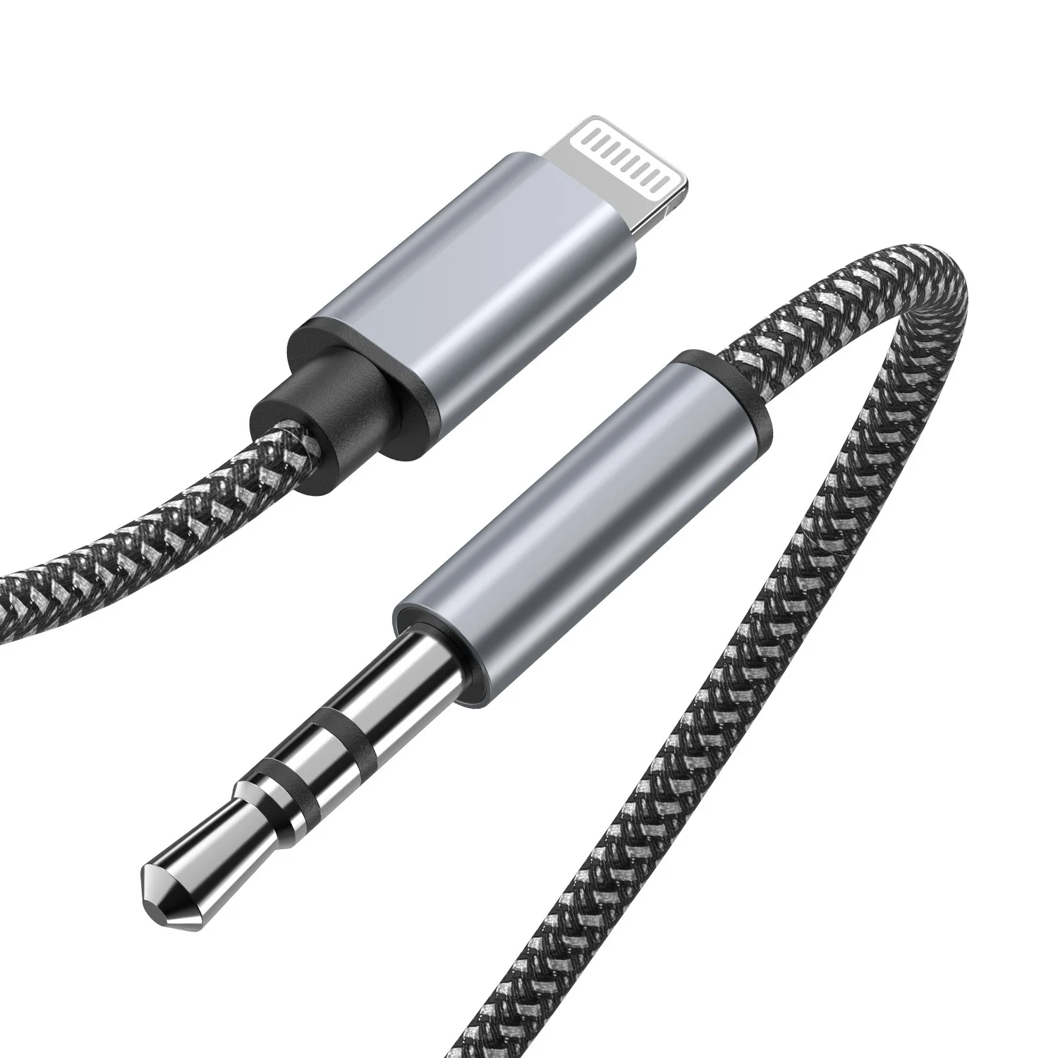 Cable auxiliar Lightning a Jack de 3,5mm, adaptador de auriculares para altavoz de coche para iPhone 13, 12, 11 Pro, XS, Cable divisor de Audio para iOS 14 o superior