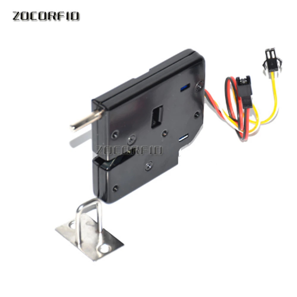 DC-12V electrical Lock Picks latch Electromagnetic Lock for Electronic Locker Smart Cabinet Lock with  spring rod