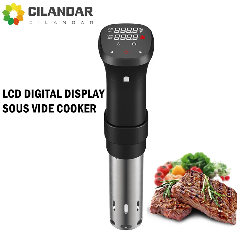 New 2024 Warranty IPX7 Waterproof 1800W LCD Touch Sous Vide Cooker Cooking Machine undervacuum Immersion Circulator Slow Cooker