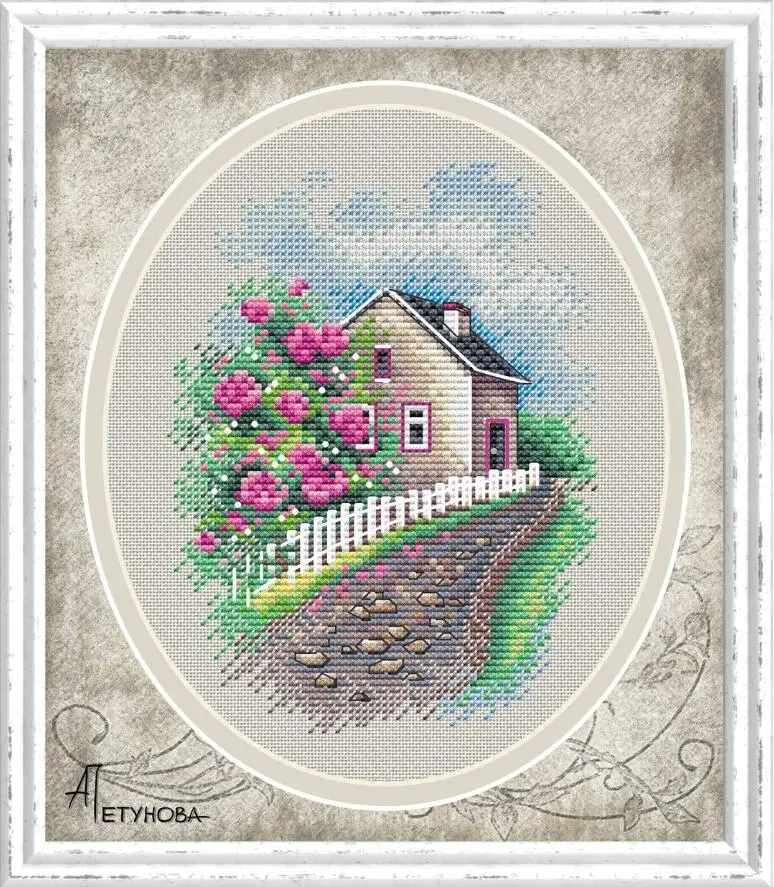 

M200601 Cross-Stitch Canvas Set Needlework Floss Embroidery Joy Sunday Undefined Fabric Kit Handicrafts Toile Dmc Style Counted