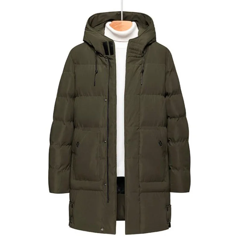 2022 Mens Thick Warm Jacket Coat Men Hooded Lengthen Parkas Windbreaker veste Male Winter Windproof Coats Plus Size 7XL 8XL