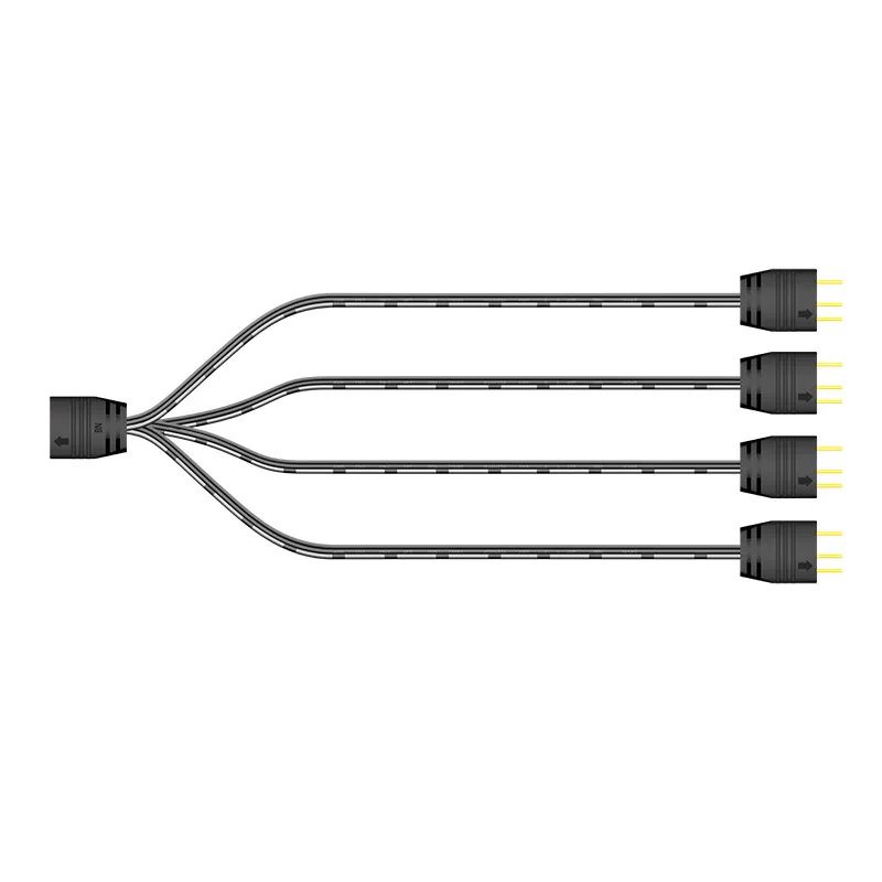 UTHAI EC-5V 5V 3-Pin Motherboard Extension Cable One Point Two/Four ARGB Sync Hub Split Line Extension Sync Line