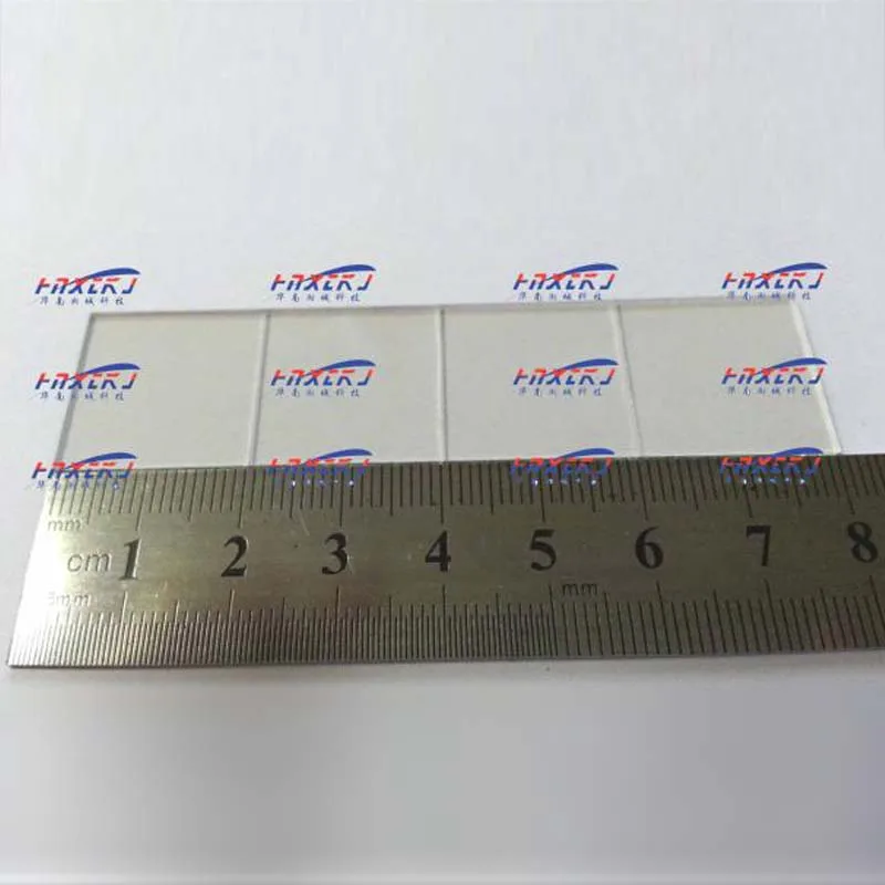 High-transmittance ITO Conductive Glass Square Resistance 8 Ohm 20X20X1.1mm Transmittance Greater than 90% for Laboratory Use