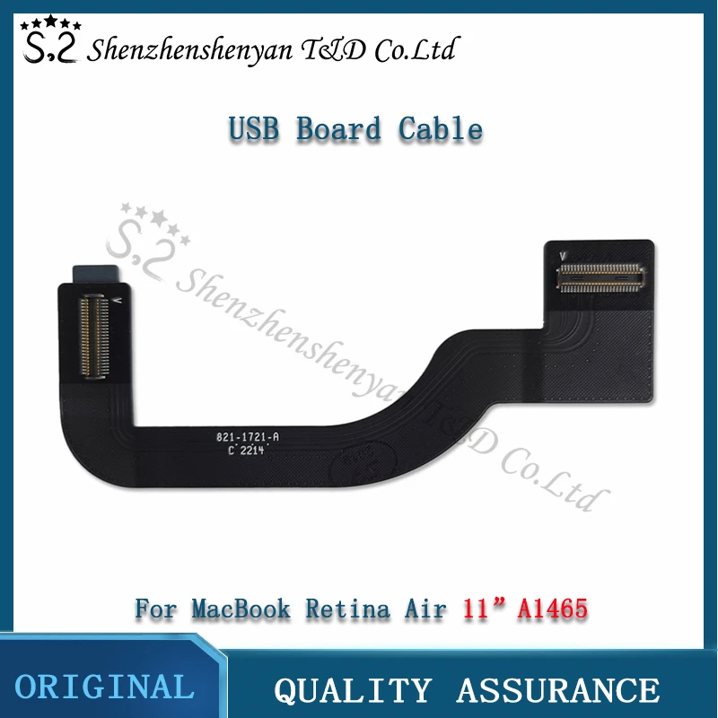 

A1465 I / O USB Audio Board Power DC Jack Cable 821-1721-A for MacBook Air 11 "820-3453-A 923-0430 2013 2014 2015 Year