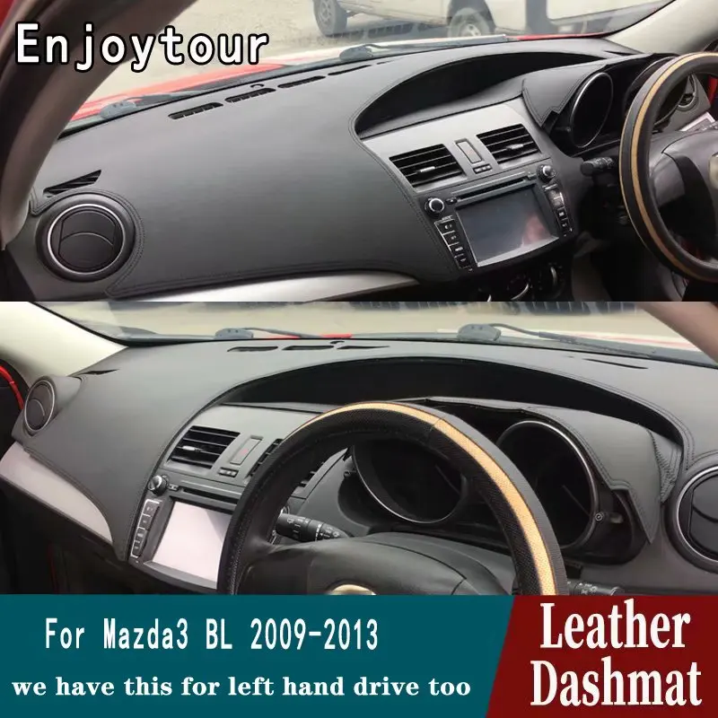 For Mazda 3 Mazda3 BL 2009 2010 2011 2012 2013  Leather Dashmat Dashboard Cover Pad Dash Mat Carpet Car Styling Accessories RHD