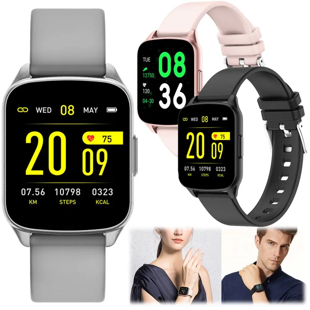 

Luxury Women Men Smart Watch Sports Bracelet Sleep Heart Rate Blood Pressure Monitoring Calling SMS Reminder For Smartphones