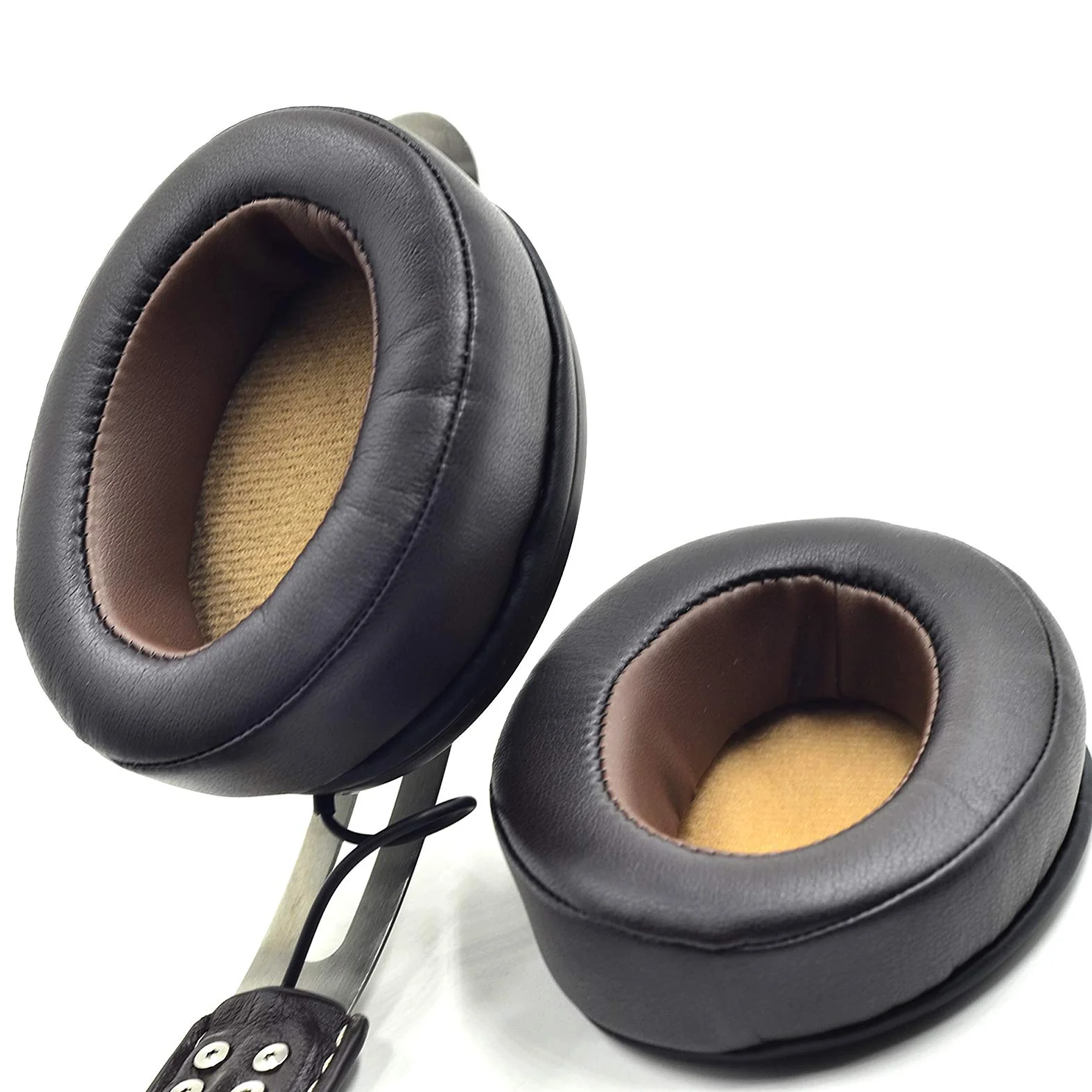 เปลี่ยนแผ่นรองหูฟังแผ่นรองหูฟัง Muffs สำหรับ Sennheiser Momentum 1 1.0 2 2.0 M2 HD1ไร้สายสายรอบหูหูฟัง