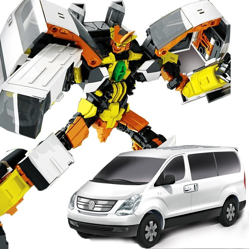 Creative Deformation Car Carboted Korean Anime Cartoon Hello Transform Boys Deformed Robot Action Figure Toys