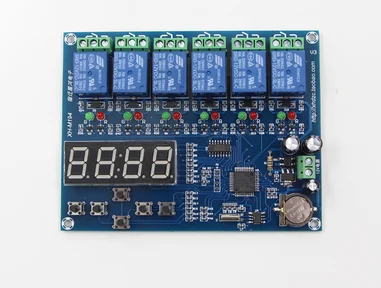 XH-M194 Time Relay Control Module, 5 Way Board, Frete Grátis