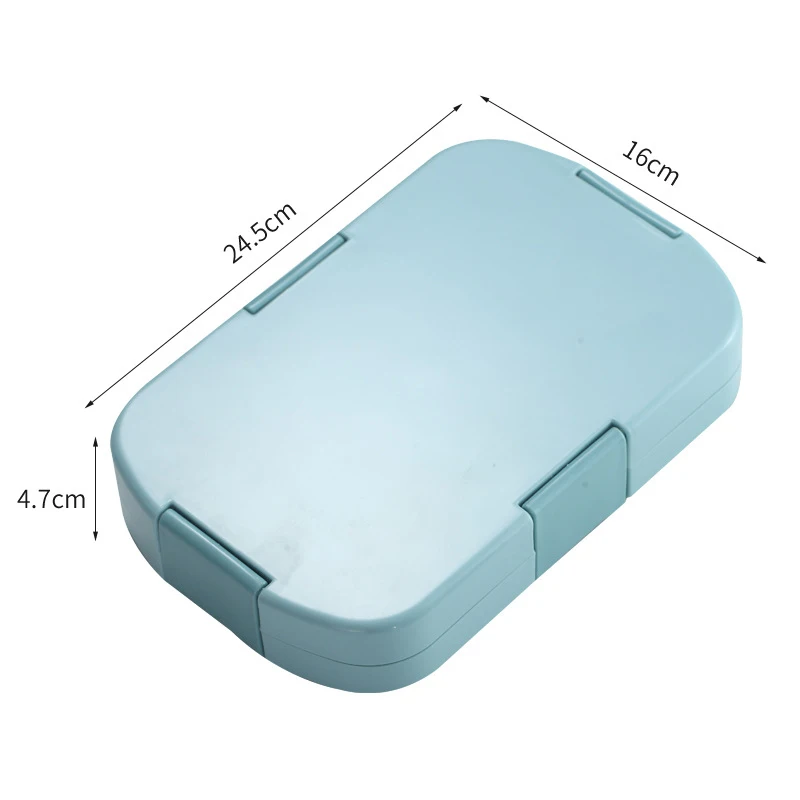 Lunch Box Wheat Straw Dinnerware Anti-leakage Food Storage Container Children Portable Outdoor Bento Box Home Office Sushi Box