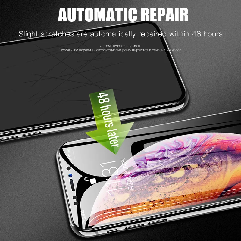 Protective Hydrogel Film for iPhone 11 Pro XS Max X XR Screen Protector for iPhone 8 7 6 6s Plus (Not Glass)Film Protection Foil