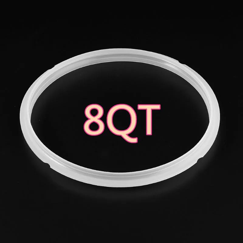 Silicone Sealing Ring 6/8 Quart For Instant Pot Electric Pressure Cooker -8 quart Transparent